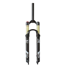 LSRRYD Mountain Bike Fork LSRRYD Cycling Suspension MTB Fork 26 / 27.5 / 29 Inch Bicycle Suspension Fork Disc Brake Travel 100mm Bike Front Fork Air Straight And Cone QR 9mm Manual Lock (Color : Straight HL, Size : 26in)