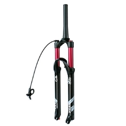 LSRRYD Spares LSRRYD Mountain Bike Front Fork 26 27.5 29" MTB Cycling Front Suspension Fork 1-1 / 8" And 1-1 / 2" QR 9mm With Rebound Adjustment 100mm Travel Ultralight 1640g (Color : Cone RL, Size : 26in)