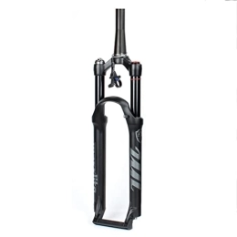 LSRRYD Mountain Bike Fork LSRRYD Mountain Bike Suspension Forks 26 / 27.5 / 29'' MTB Air Fork 1-1 / 8 1-1 / 2 Bicycle Front Fork Disc Brake QR 9mm Travel 100mm Damping Adjust Ultralight 1680G (Color : 1-1 / 2 RL, Size : 29'')