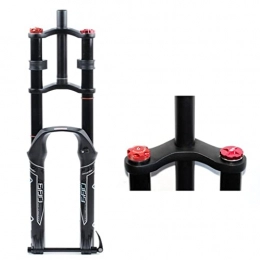 LSRRYD Mountain Bike Fork LSRRYD Mountain Bike Suspension Front Fork DH 26 27.5 29 MTB Downhill Fork Air / Oil Pressure System Disc Brake 1-1 / 8 Bicycle Double Crown Fork FR AM (Color : AIR THRU AXLE, Size : 27.5'')
