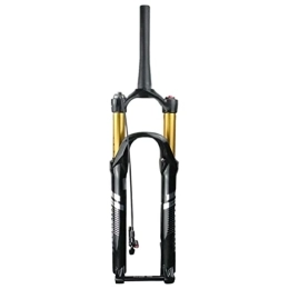 LSRRYD Spares LSRRYD MTB Bike Air Suspension Forks 26 / 27.5 / 29 Inch Air Fork Travel 100mm Rebound Adjust Mountain Bike Front Fork 15mm Thru Axle 1-1 / 2'' Tapered Romote Lockout (Color : Gold, Size : 29'')