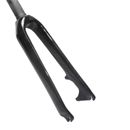 LSRRYD Mountain Bike Fork LSRRYD Suspension 20in Carbon fiber Bike front fork Foldable BMX bicycle fork for 451mm wheel Disc brake 1-1 / 8" 3K pattern ultra light 380g (Color : Black, Size : 20inch)