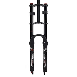 LUXXA Mountain Bike Fork LUXXA 26 27.5 29 Inch Mountain Bike Fork, Adjustable Damping System with 100mm Travel, 9mm Axle, Noir-29inch