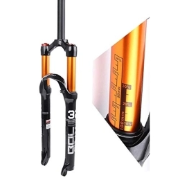 LUXXA Spares LUXXA Mountain bike fork, with adjustable damping system, suitable for mountain bike / XC / ATV, A-Black-27.5in