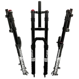 LUXXA Mountain Bike Fork LUXXA Mountain bike fork, with adjustable damping system, suitable for mountain bike / XC / ATV, Argent-27.5
