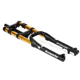 LUXXA Spares LUXXA Mountain bike fork, with adjustable damping system, suitable for mountain bike / XC / ATV, Red-26in