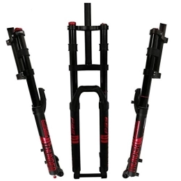 LUXXA Spares LUXXA Mountain bike fork, with adjustable damping system, suitable for mountain bike / XC / ATV, Red-29