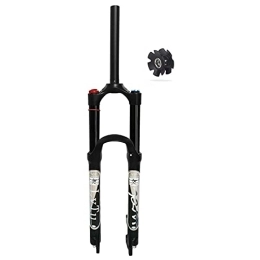 LvTu Mountain Bike Fork LvTu 26 / 27.5 / 29 Bicycle Travel 140mm MTB Air Suspension Fork, Ultralight QR 9mm Straight / Tapered Tube XC AM Mountain Bike Front Forks (Color : Straight Manual lock, Size : 27.5 inch)