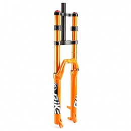 LvTu Spares LvTu 26 27.5 29 Inch MTB Bike Front Fork Double Shoulder Downhill Suspension Travel 150mm, DH Air Pressure Straight Tube Ultralight Bicycle Shock Absorber Orange (Size : 26 inch)