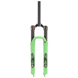 LvTu Spares LvTu 26 27.5 Inch Air MTB Suspension Fork Green 120mm Travel, 1-1 / 8 Straight Tube Ultralight Manual Lockout Mountain Bike Front Forks (Size : 27.5 inch)