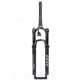 LvTu Spares LvTu Bike Forks 27.5 / 29 inch MTB Suspension, 120mm Travel Ultralight Downhill Bicycle Air Fork 9mm QR Black (Color : Tapered Remote Lockout, Size : 27.5 er)