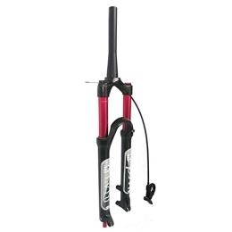 LvTu Mountain Bike Fork LvTu Bike MTB Air Front Fork 26 / 27.5 / 29 Inch, 1-1 / 8" 140L-QR-9x100mm Ultralight Magnesium Alloy Mountain Bicycle Suspension Forks (Color : Tapered Remote lockout, Size : 29")
