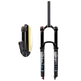 LvTu Spares LvTu Mountain Bike Suspension Fork MTB 26 / 27.5 / 29 Inch 160mm Travel Bicycle Front Ultralight Air Forks for Downhill Cycling - Black (Color : Straight Manual lockout, Size : 26 inch)