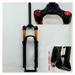 lxxiulirzeu Mountain Bike Fork lxxiulirzeu Bicycle Air Fork 26" 27.5" 29inch ER 1-1 / 8“”MTB Mountain Bike Suspension Fork Air Resilience Oil Damping Line Lock For Over (Color : 26HL matte spring)
