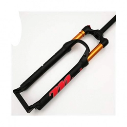 lxxiulirzeu Spares lxxiulirzeu Bicycle MTB Fork 26 27.5 29er Inch Suspension Fork Lock straight Damping Front Fork Remote And manual control HL RL (Color : 26 HL red logo)