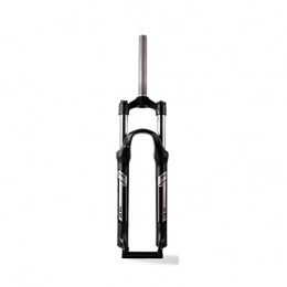 LYXJY Mountain Bike Fork LYXJY 26 / 27.5 / 29 inch mountain bike suspension fork, shoulder locking, manual locking, straight tube diameter 28.6mm, axis 9mm stroke 100mm, color black / white optional (Color : Black, Size : 26inch)