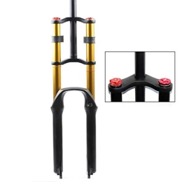 LYYCX Mountain Bike Fork LYYCX 26 / 27.5 / 29 Inch MTB Double Shoulder Suspension Fork, Magnesium Alloy Rebound Adjusyment Air Front Forks (Size : 26 inches)
