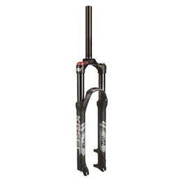 LYYCX Mountain Bike Fork LYYCX 29 27.5 26 Inch Mountain Bike Supention Fork, 1-1 / 8" Magnesium Alloy Straight Bicycle Air Fork Downhill Shock Absorber (Color : White, Size : 27.5 inch)