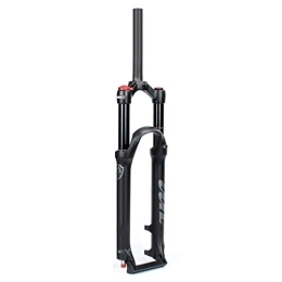 LYYCX Mountain Bike Fork LYYCX Magnesium Alloy Mountain Bike Air Forks 26 27.5 29 Inches, Damping Adjustment 9mm QR Suspension Fork Travel: 120mm (Color : Straight-manual lockout, Size : 27.5 inch)