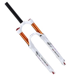 LYYCX Spares LYYCX Mountain Bike Front Fork 26" Suspension Forks 27.5" Air System 120mm Travel 1-1 / 8" Disc Brake (Color : White, Size : 27.5 inch)