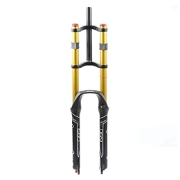 LYYCX Spares LYYCX MTB Front Fork 26" 27.5 Inch 29 Er Mountain Bike Double Shoulder Suspension Fork, Effective Shock Absorption Travel: 130mm (Color : 27 inch)