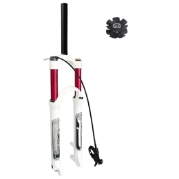MabsSi Spares MabsSi 26 27.5 29 Inch Mountain Bike Air Suspension Fork 130 Travel, Disc Brake Lightweight Straight Tube / Tapered Tube MTB Bicycle Front Fork 9mm QR(Size:27.5", Color:TAPERED REMOTE LOCK OUT)