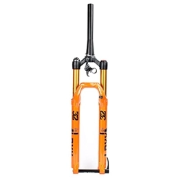 MabsSi Mountain Bike Fork MabsSi Bicycle Air Tapered Mountain Bike Front Fork 27.5 29 Inch 140mm Travel 15mm×100mm Thru Axle, Rebound Adjust Manual / Remote Lockout MTB Suspension Fork(Size:29 INCH, Color:TAPERED REMOTE LOCK)