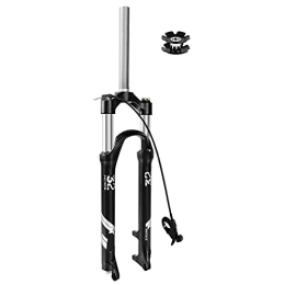 MabsSi Mountain Bike Fork MabsSi Mountain Bike Fork MTB Suspension 26 27.5 29 inch Disc Brake, Straight Tube 1-1 / 8" Threadless Spring Bicycle Front Fork 9mm QR(Size:29 INCH, Color:REMOTE LOCKOUT)