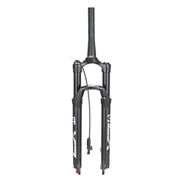 MabsSi Mountain Bike Fork MabsSi Mountain Bike MTB Front Forks 26 27.5 29 Inch 120mm Travel (Φ34mm), 1-1 / 8" Lightweight Disc Brake Bicycle Suspension Fork Air for 1.5-2.45" Tires(Size:29INCH, Color:TAPERED REMOTE-LOCKOUT)