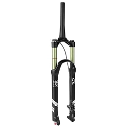 MabsSi Mountain Bike Fork MabsSi MountainAir Front Fork 26 / 27.5 / 29 Inch 140mm Travel, Rebound Adjustment Ultralight Alloy For MTB Bike Road City Disc Brake Bicycle(Size:27.5 INCH, Color:TAPERED REMOTE LOCKOUT)