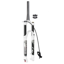 MabsSi Mountain Bike Fork MabsSi Ultralight Mountain Bike Front Forks 26 27.5 29 Inch Travel 120mm, Rebound Adjust 1-1 / 8 Ultralight Air Bicycle Suspension Fork MTB Forks Disc Brake(Size:29INCH, Color:STRAIGHT-REMOTE LOCK)