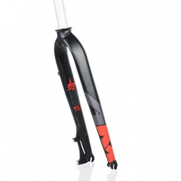 MDZZ Spares MDZZ 1-1 / 8' 28.6mm Suspension Fork, 27.5 / 26 Inch MTB Bike Ultra-light Aluminum Alloy Hard Fork Travel:100mm (Color : 26inch, Size : B)