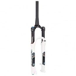 MDZZ Spares MDZZ 26 / 27.5 / 29 Inch Suspension Fork 120 Mm MTB Mountain Bike Fork For Bicycle Locked Up Inner Tube Suspension (Color : White, Size : 26)