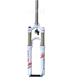 MDZZ Mountain Bike Fork MDZZ Mountain Bike Suspension Fork Straight Air Plug bounce adjustment 26inches (Color : White / a)