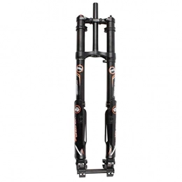 MDZZ Mountain Bike Fork MDZZ Suspension Fork 26 / 27.5 / 29" Mountain Bike DH / FR, Double Shoulder Control With Adjustment Of Damping Pneumatic Shock Absorbers, Travel Distance: 203mm