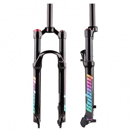MEILINL Mountain Bike Fork MEILINL 27.5 / 29" Bike Front Fork, MTB Bicycle Magnesium Alloy Suspension Fork, Straight Tube Air Suspension Fork QR 9 * 100Mm Travel 100Mm for MTB Road Bike Light And Durable (Colorful), 29In