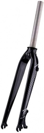 MGE Spares MGE 26 / 27.5 Inch Mountain Bike Front Fork Lightweight Aluminum Alloy Hard 1-1 / 8" White (Color : Black, Size : 26 inch)