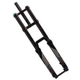 MGE Mountain Bike Fork MGE 27.5 / 29 Inch Double Shoulder Front Fork, Mountain Bike Barrel Axle Front Fork, Bicycle Damping Air Fork (Size : 27.5inch)