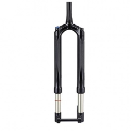 MHUI Mountain Bike Fork MHUI Bicycle Carbon Fork MTB Mountain Bike Fork Air 27.5 29" RS1 ACS Solo 15MM*100 Predictive Steering Suspension Oil And Gas Fork, 27.5 black