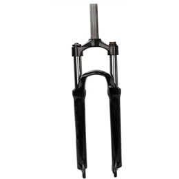 MHUI Mountain Bike Fork MHUI Mountain bike suspension front fork, 26-inch mountain bike front fork, with rebound adjustment, fork tube 28.6 mm, with suspension lock, Black