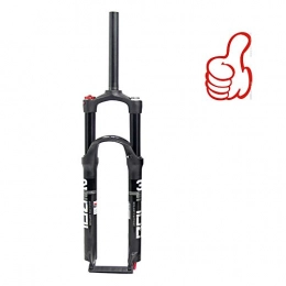 MIYUEZ Mountain Bike Fork MIYUEZ Mountain Bike Front Fork 26 Inch 27.5 Inch 29 Inch Double Air Chamber Suspension Front Fork Gas Fork, Stroke 100mm, Steering Tube 28.6 * 30 * 220 Mm, Black-27.5in