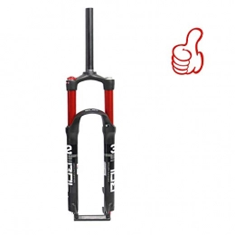 MIYUEZ Mountain Bike Fork MIYUEZ Mountain Bike Front Fork 26 Inch 27.5 Inch 29 Inch Double Air Chamber Suspension Front Fork Gas Fork, Stroke 100mm, Steering Tube 28.6 * 30 * 220 Mm, Red-29in