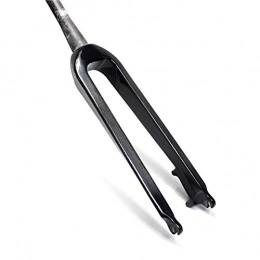 MIYUEZ Spares MIYUEZ Suspension Forks 26 27.5 3K Full Carbon Fiber Non-standard Front Fork Cone tube 1-1 / 2'' Disc Brakes Hard Fork about 450g, gloss-26in