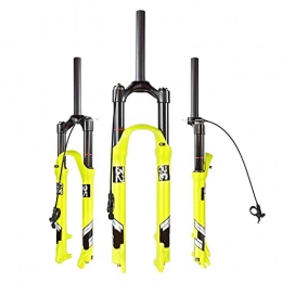 MJCDNB Mountain Bike Fork MJCDNB 26 / 27.5 / 29inch bicycle suspension fork, straight tube 28.6mm remote locking MTB front forks Suitable for a weight of 40-150kg