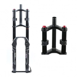 MJCDNB Mountain Bike Fork MJCDNB Bicycle front fork, shock absorber air / oil front fork suspension fork mountain bike fork HL front fork with rebound adjustment 130mm travel