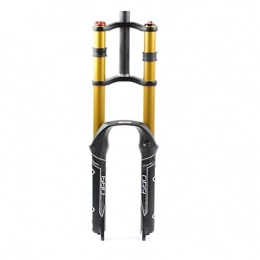 MJCDNB Mountain Bike Fork MJCDNB Bicycle Suspension Fork 26"27.5" 29 Inch Bicycle Suspension Fork MTB Bicycle Hub 130mm DH Front Fork Mountain Bike Oil Bicycle Fork For 2.4 Inch Bicycle
