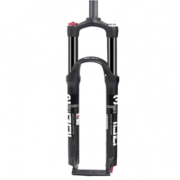 MJCDNB Mountain Bike Fork MJCDNB Bike Air Suspension Fork 26 / 27.5 / 29 in MTB Straight 1-1 / 8" Double Air Valve Travel 100mm Disc Brake HL QR 9mm Bicycle Fork 1650g