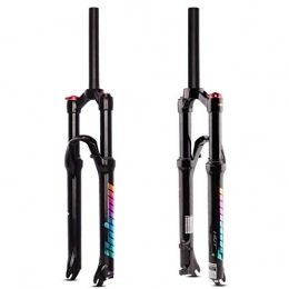 MJCDNB Mountain Bike Fork MJCDNB Bike Suspension Fork for MTB 26 / 27.5 / 29 Inch Air Spring Magnesium Alloy Bicycle Front Fork Straight 1-1 / 8" HL Travel 105mm Disc Brake QR 9mm (Color : Black, Size : 29in)