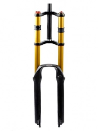 MJCDNB Mountain Bike Fork MJCDNB Cycling Forks Bicycle Bicycle Fork 26 27.5 29 Inch Mountain Bike Downhill Fork Hydraulic Suspension Fork Abseiling Oil Fork With Damping Disc Brake MTB DH / AM / FR 1-1 / 8"1-1 / 2" QR Trave