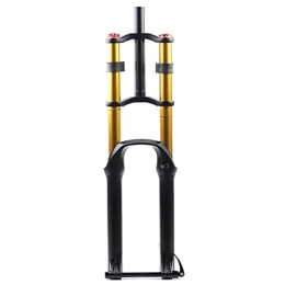 MJCDNB Mountain Bike Fork MJCDNB Cycling forks MTB 26 27.5 29 inch bicycle suspension fork DH air rebound bicycle travel 130mm Damping adjustment 1-1 / 8"1-1 / 2" disc brake fork thru-axle 15mm